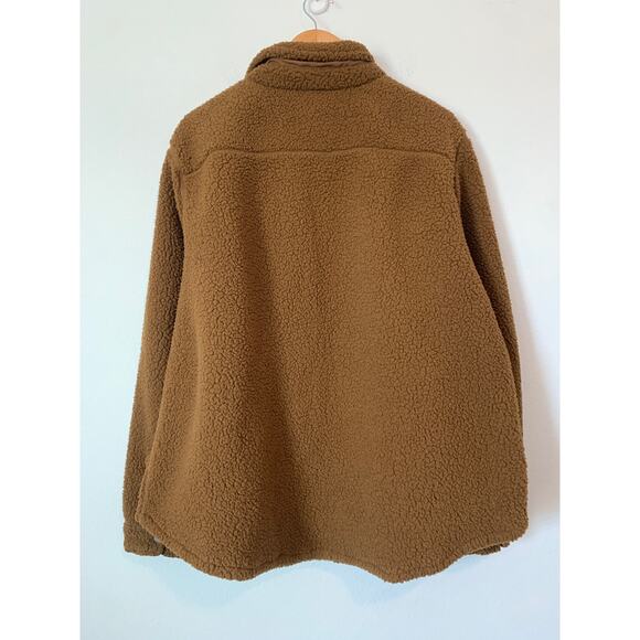 GOODFELLOW Tan Sherpa Snap Front Jacket - Picture 6 of 6